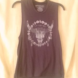 Skull muscle tank